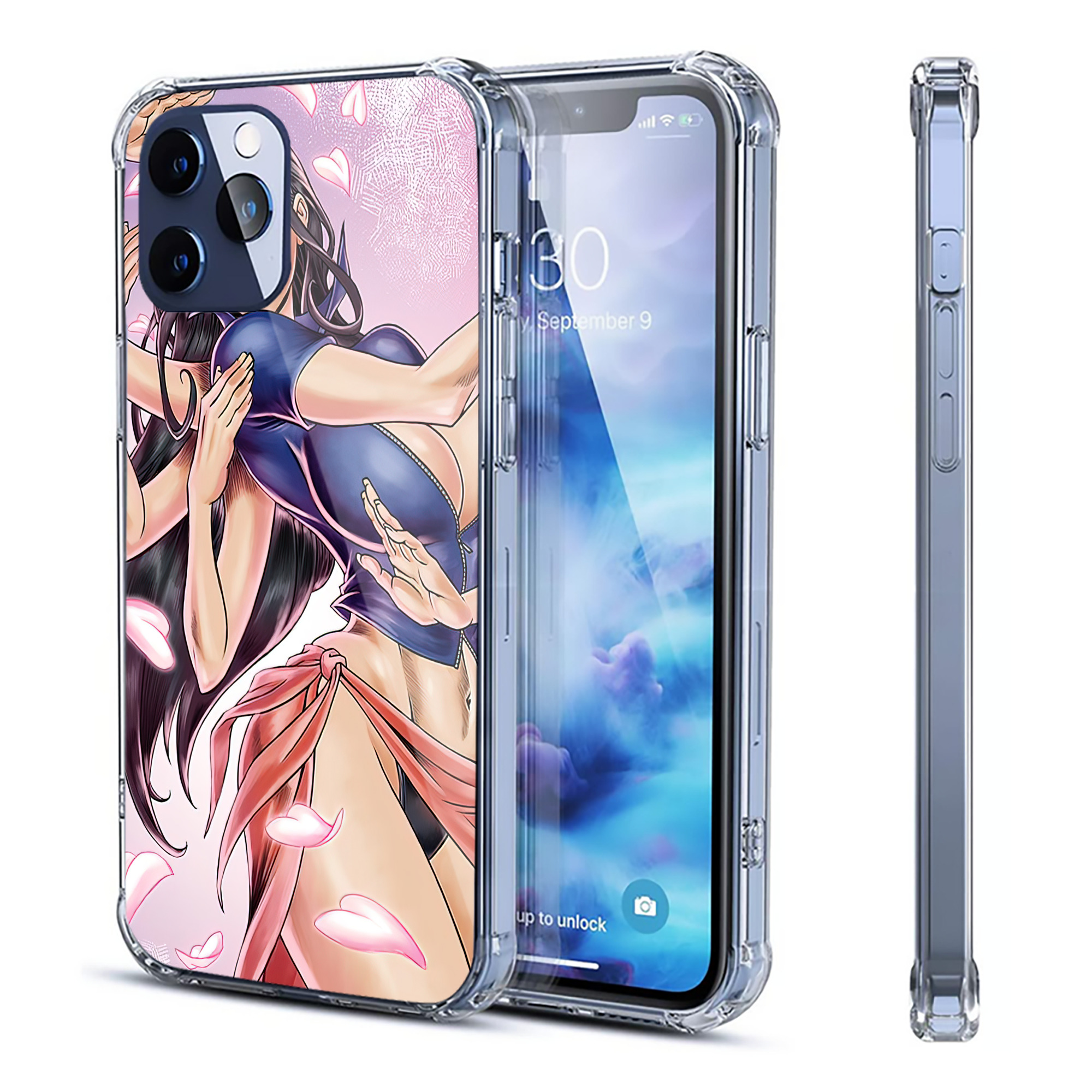 （画像用） ワンピース ONE PIECE 【iPhone 12シリーズ対応】透明スマホケース（クリアソフトケース）